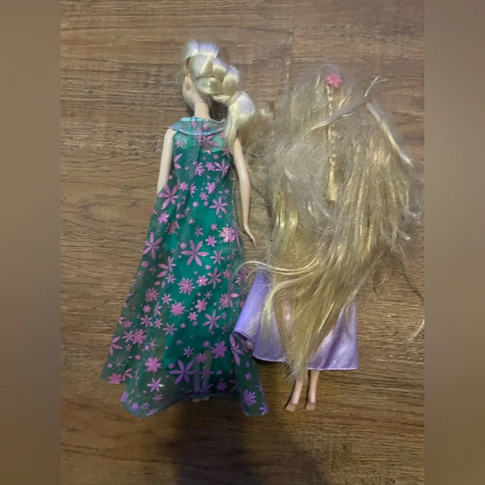 Disney Barbie dolls Rapunzel & Elsa 10-12 inch